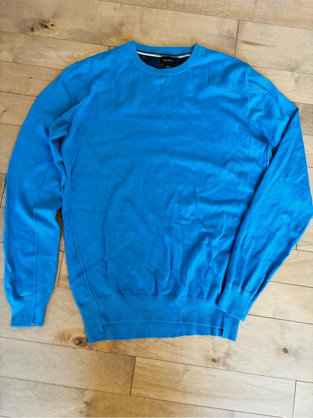 Diesel Men's Vibrant Turquoise Crewneck Sweater